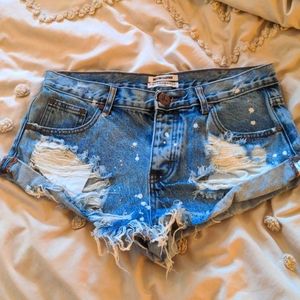 One Teaspoon denim shorts size 28